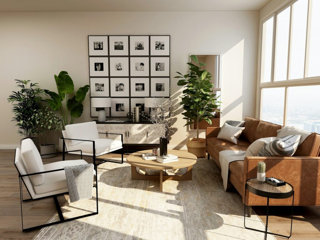 Sunlit interior inspiration with warm natural materials